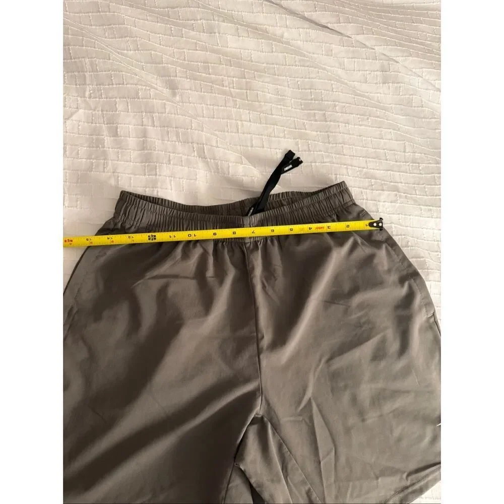 Gymshark Taupe Gray Training Shorts Athletic Performance Gym Activewear SZ M
